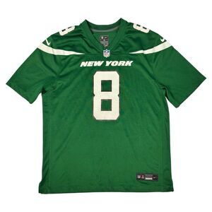Aaron Rodgers Nike NFL New York Jets Jersey‎ Mens XL #8 On Field Green